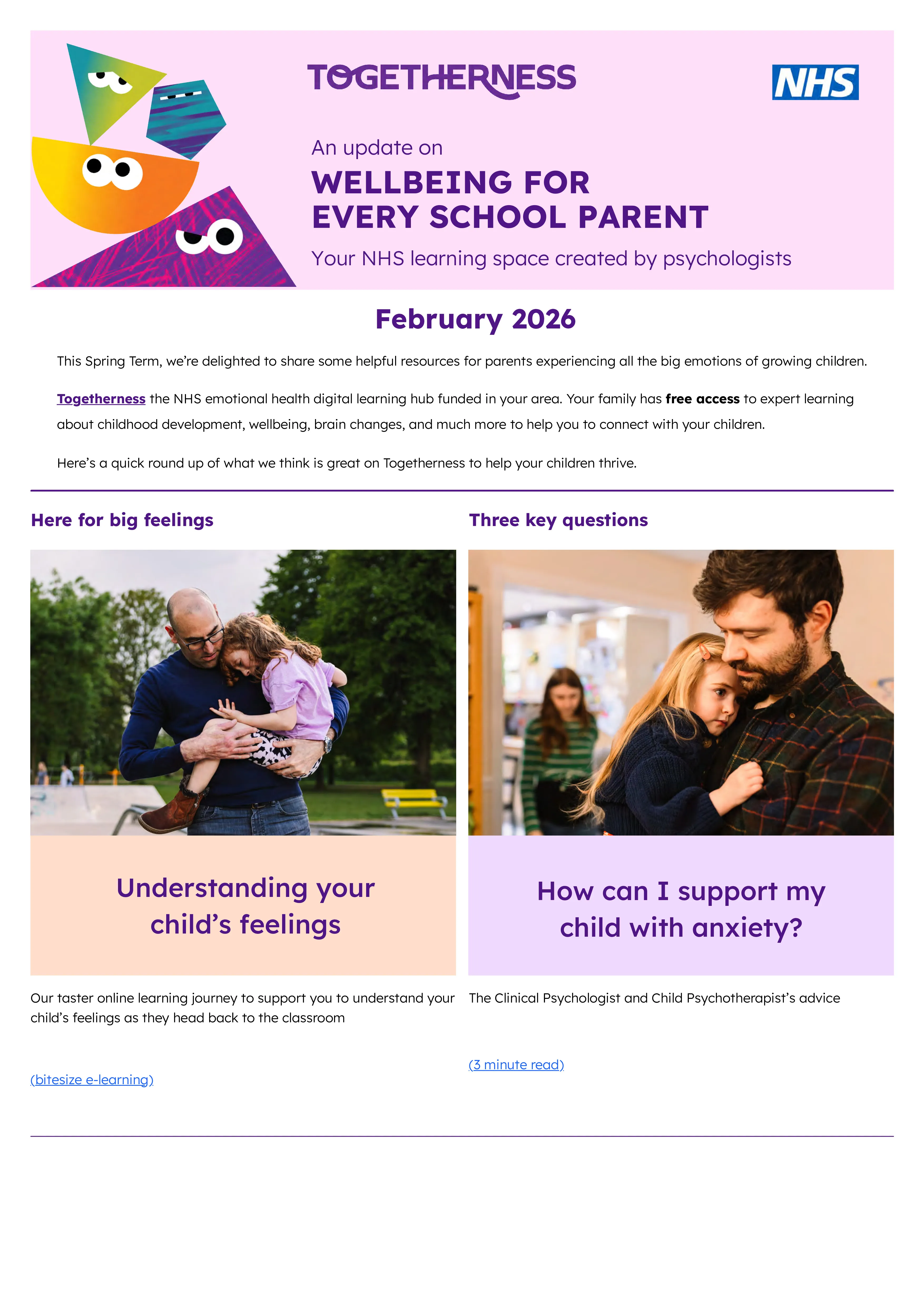 Wellbeing for every school parent